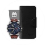 Комплект портмоне Hugo Boss + часы Diesel Brave фото 1
